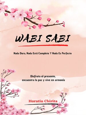 cover image of La filosofía del Wabi Sabi
